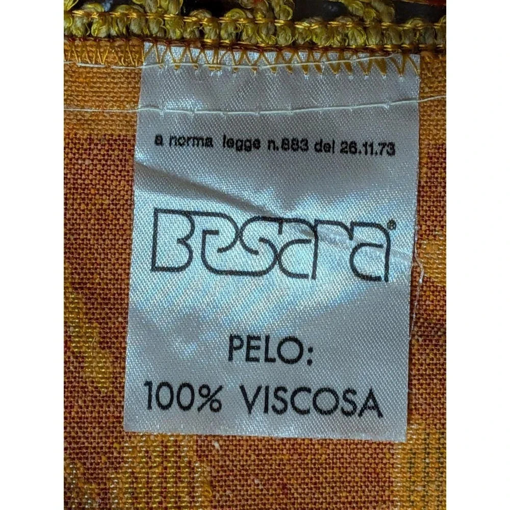 VTG 70s Besana Italian Velvet Tapestry 101